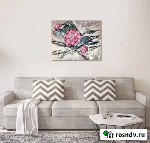 Живопись на холсте «Пионы» 40х50см Балашиха - изображение 1