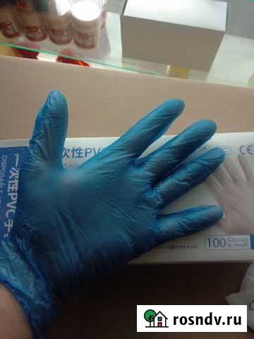 Перчатки виниловые 100шт\уп на кассу Абакан - изображение 1