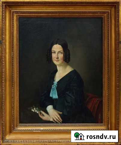 Портрет дамы холст, масло, Европа, 19 век, 105х90 Пенза - изображение 1