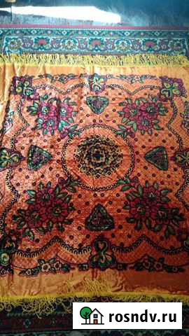 Скатерть плюшевая винтаж СССР Ефремов - изображение 1