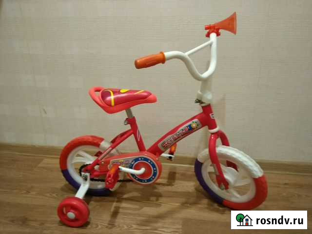 Велосипед детский бело-красный 11 Тольятти - изображение 1