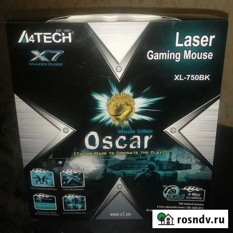 Игровая мышь A4tech XL-750BK Мурманск - изображение 1