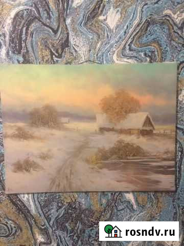 Картина маслом на холсте 30 на 40 см Оренбург - изображение 1