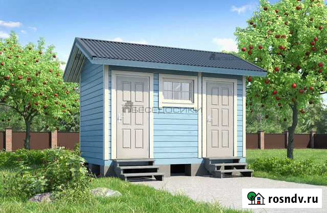 Каркасно-щитовой хозблок для дачи под ключ 4х2.5 Жуковский - изображение 1