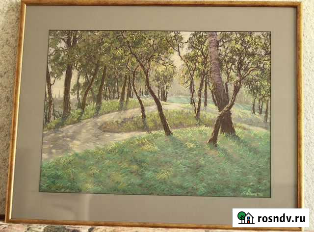 Картина пастелью оформленная в раму Балашиха - изображение 1