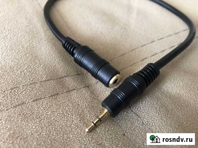 Кабель адаптер 2.5 мм стерео джек - 3.5 мм стерео Оренбург - изображение 1