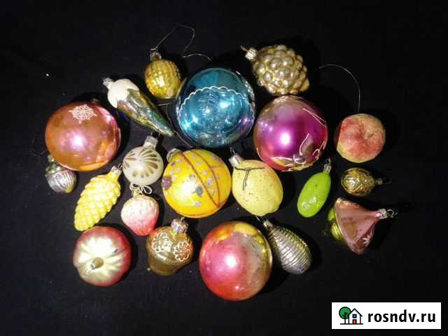 Новогодние ёлочные игрушки СССР стекло Москва - изображение 1