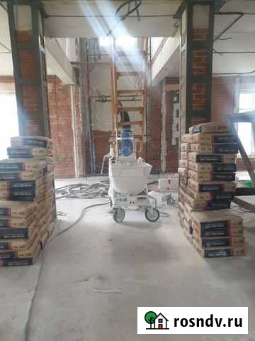 Машинная штукатурка стен (220v380v) Челябинск - изображение 1