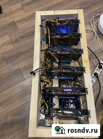 Ферма для майнинга rx 580 8 gb, 374 MH/S Воронеж - изображение 1