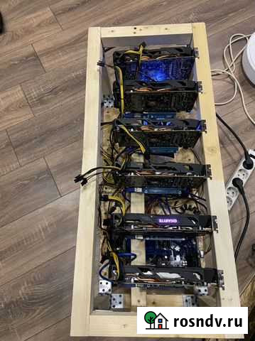 Ферма для майнинга rx 580 8 gb, 374 MH/S Воронеж - изображение 1