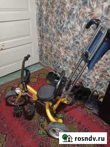 Детский велосипед с родительской ручкой Керчь - изображение 1