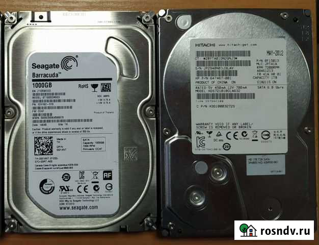 Жесткие диски 1 Tb (2 шт) Санкт-Петербург - изображение 1