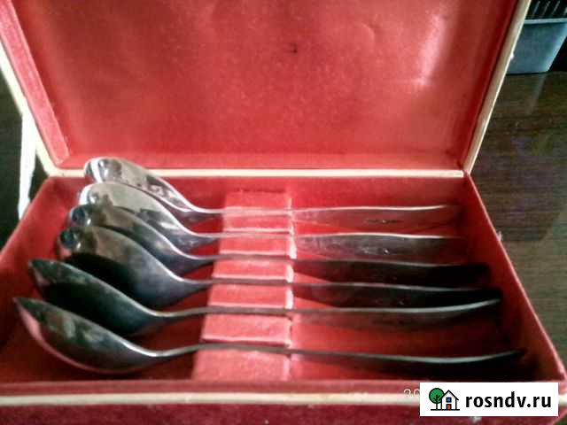 Набор ложек столовых 1982год с серебрением Хомутово - изображение 1