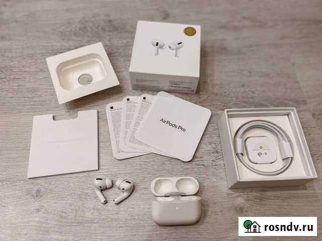 Airpods pro (шумоподавление, прозрачность, простра Мурманск - изображение 1