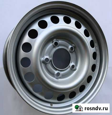 Штампованные диски R16 Silver Nissan,Renault Ростов-на-Дону - изображение 1