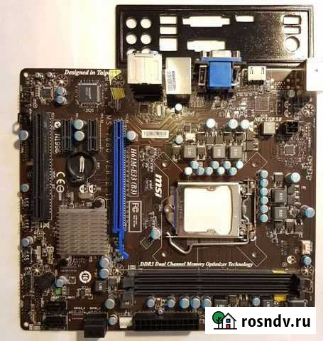 Мат. плата 1155 MSI H61M-E33 (B3) Нижний Новгород - изображение 1