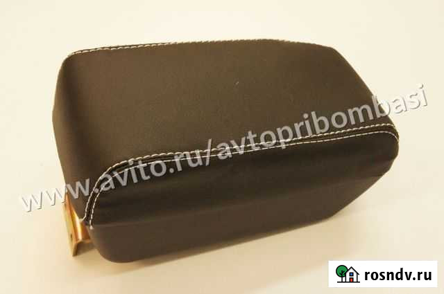 Чехол на подлокотник Приора 1 белая строчка Самара - изображение 1