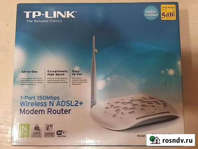 Wi-Fi роутер TP-link TD-W8151N Дзержинск - изображение 1