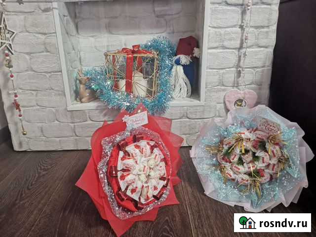 Съедобные букеты из орехов, сухофруктов и конфет Серов - изображение 1