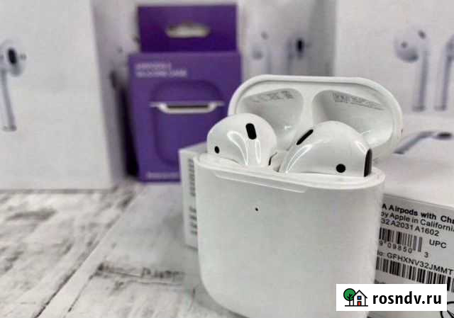 Airpods 2 гарантия + подарок (новые) Владимир - изображение 1