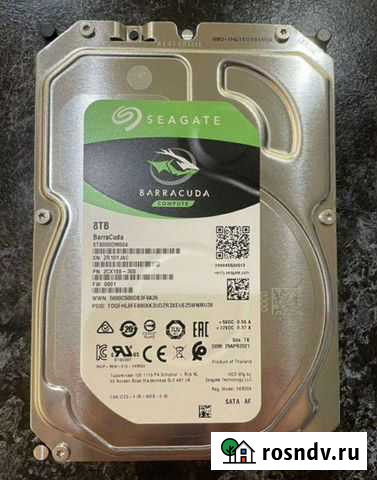 Жесткий диск seagate Barracuda 8 tb Хабаровск - изображение 1