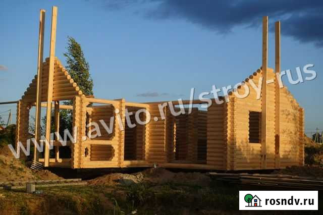 Сруб угловой бани из бревна с террасой (Видео) Тосно - изображение 1