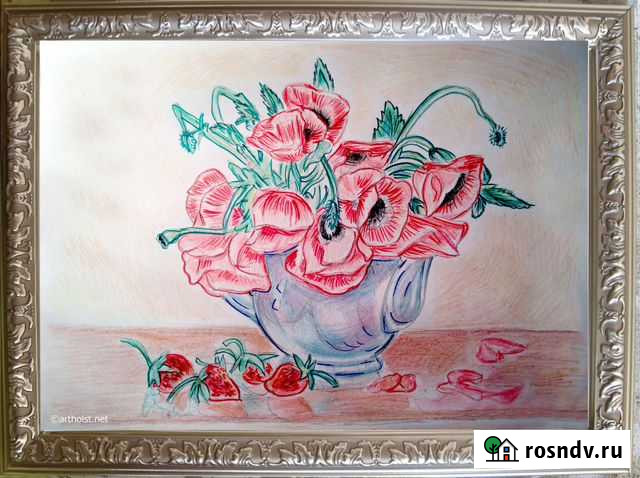 Картина. Цветы. Маки Кемерово - изображение 1