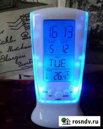 Настольные цифровые часы с LCD с подсветкой новые Красноярск