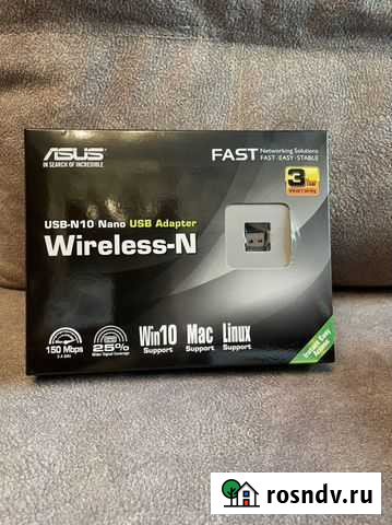 Сетевой адаптер Wi-Fi asus USB-N10 nano Комсомольск-на-Амуре - изображение 1