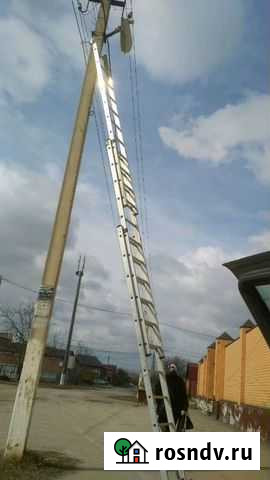 Электрик установка фонарей на опоре электоро перед Грозный - изображение 1