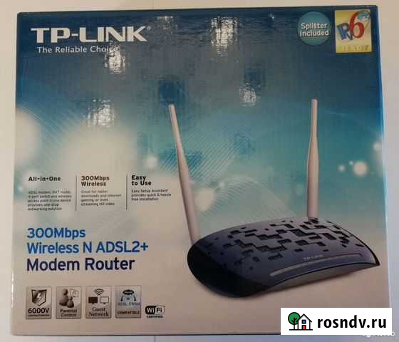 Wi-Fi роутер TP-link TD-W8960N Электроугли - изображение 1