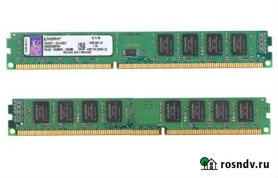 Kingston Ddr3 8gb 4+4Gb 1333Mhz kvr1333d3n9 cl9 Ставрополь - изображение 1