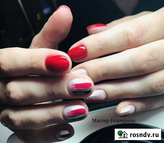 Маникюр покрытие гель лаком Луга - изображение 1