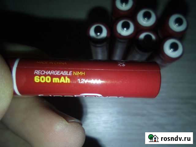 Аккумуляторы 600 мА*ч AAA Почти новые Нальчик - изображение 1