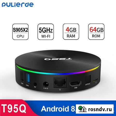TVbox Vontar T95Q 4/64 GB Ижевск - изображение 1