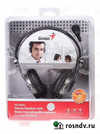 Компьютерная гарнитура Genius HS-04SU черный/серый Воронеж - изображение 1