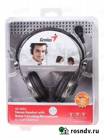 Компьютерная гарнитура Genius HS-04SU черный/серый Воронеж - изображение 1