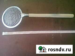 Черпак, сачок, шумовка для зимней рыбалки, нерж Улан-Удэ - изображение 1