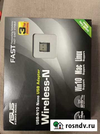 Адаптер Asus USB-N10 nano Wireless 802.11n/2.4GHz Липецк - изображение 1
