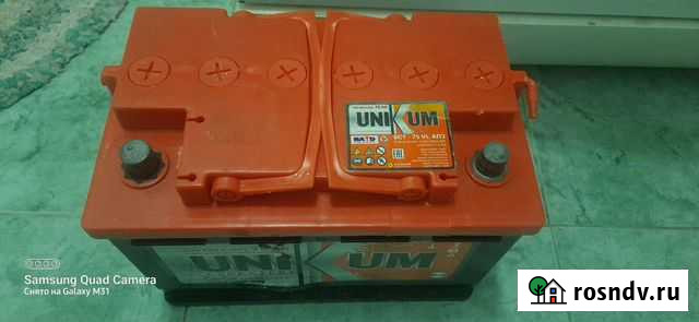 Аккумулятор автомобильный 75 а.ч Бузулук - изображение 1