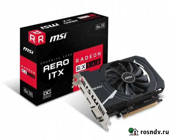 Видеокарта MSI Radeon RX 560 aero ITX 4GB OC на га Иваново - изображение 1