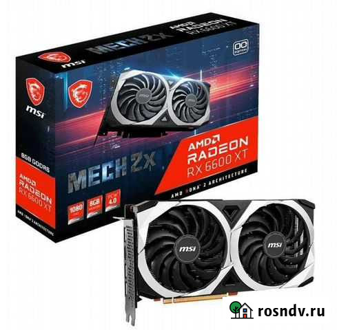 Видеокарта MSI AMD Radeon RX 6600XT, RX 6600 XT me Киров - изображение 1