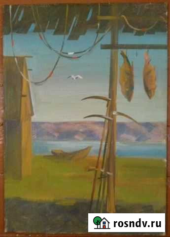 Дом у реки Дмитриенко В. И, 1992, карт. м Саранск - изображение 1