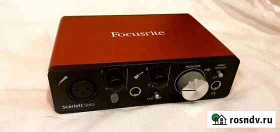 Аудиоинтерфейс Focusrite scarlett solo Казань