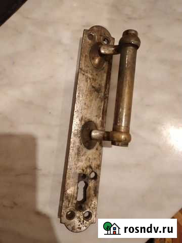 Дверная ручка латунь СССР Рыбинск - изображение 1