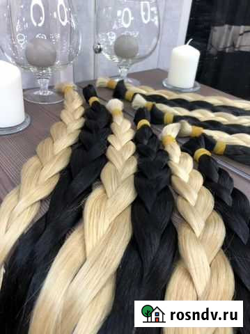Волосы для наращивания 60 см блонд Тольятти - изображение 1