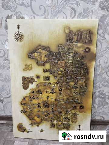 Карта lineage 2 на холсте Таганрог - изображение 1