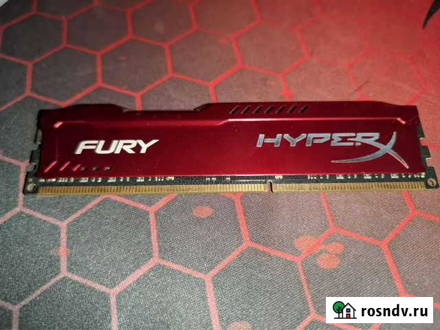 Оперативная память ddr3 8 gb 1600 hyper fury red Казань - изображение 1