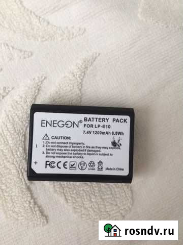 Батарейка LP-10 для Canon 1100 Новороссийск - изображение 1