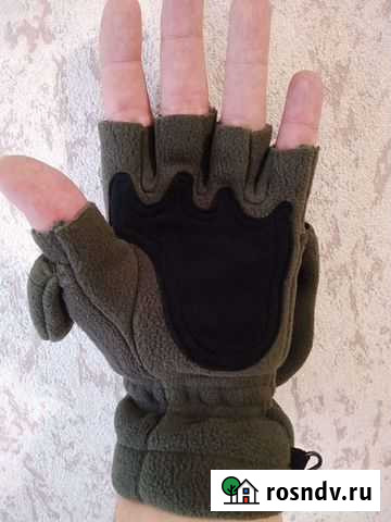 Перчатки-варежки из тройного флисового полотна Тамбов - изображение 1